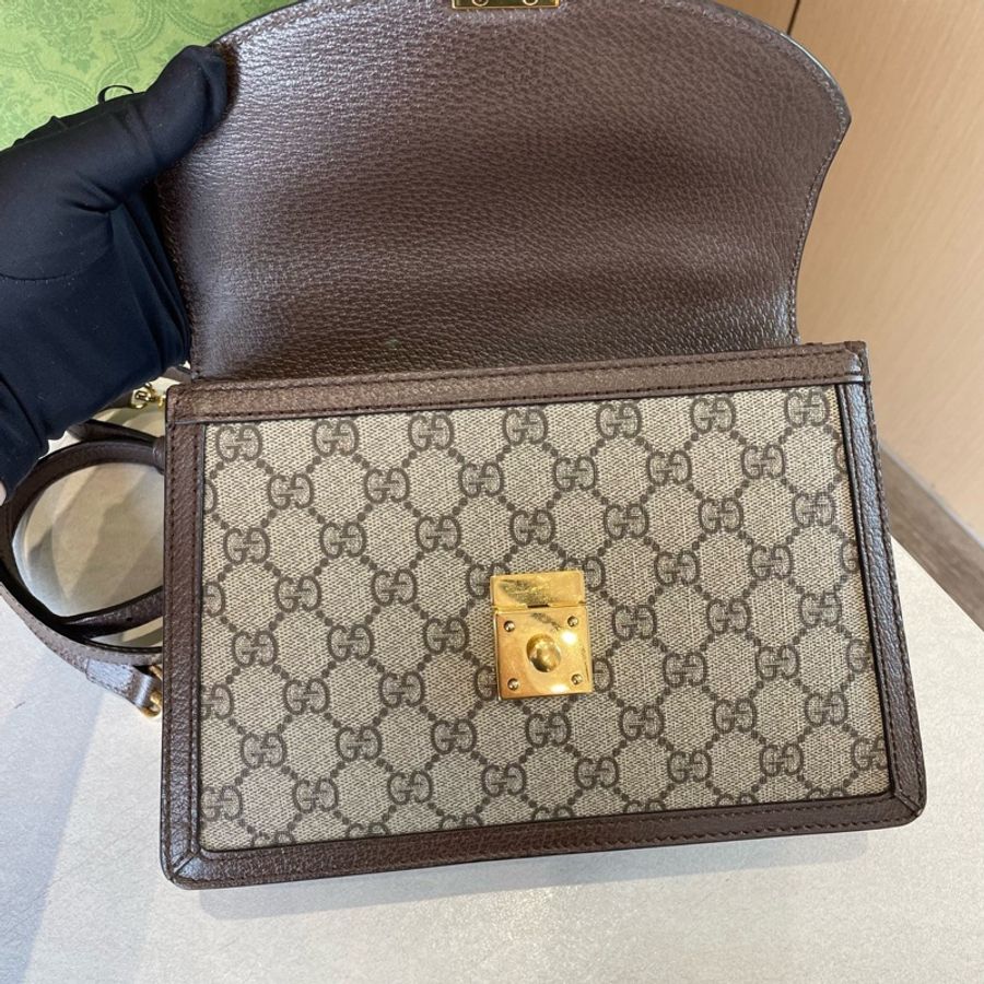 古馳Gucci Ophidia老花郵差包 黑標035-2
