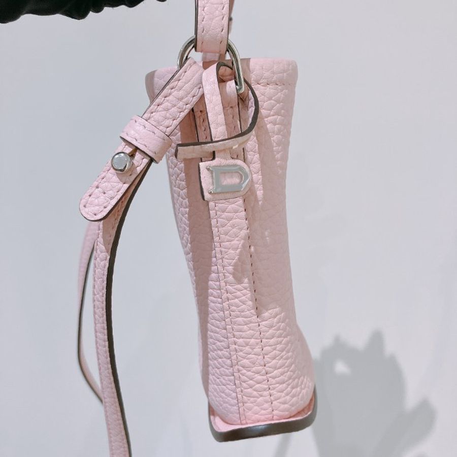 TK2092 Delvaux 德爾沃迷你兩用包包 Pin Mini Bucket Bag Pink x PHW Calfskin-4