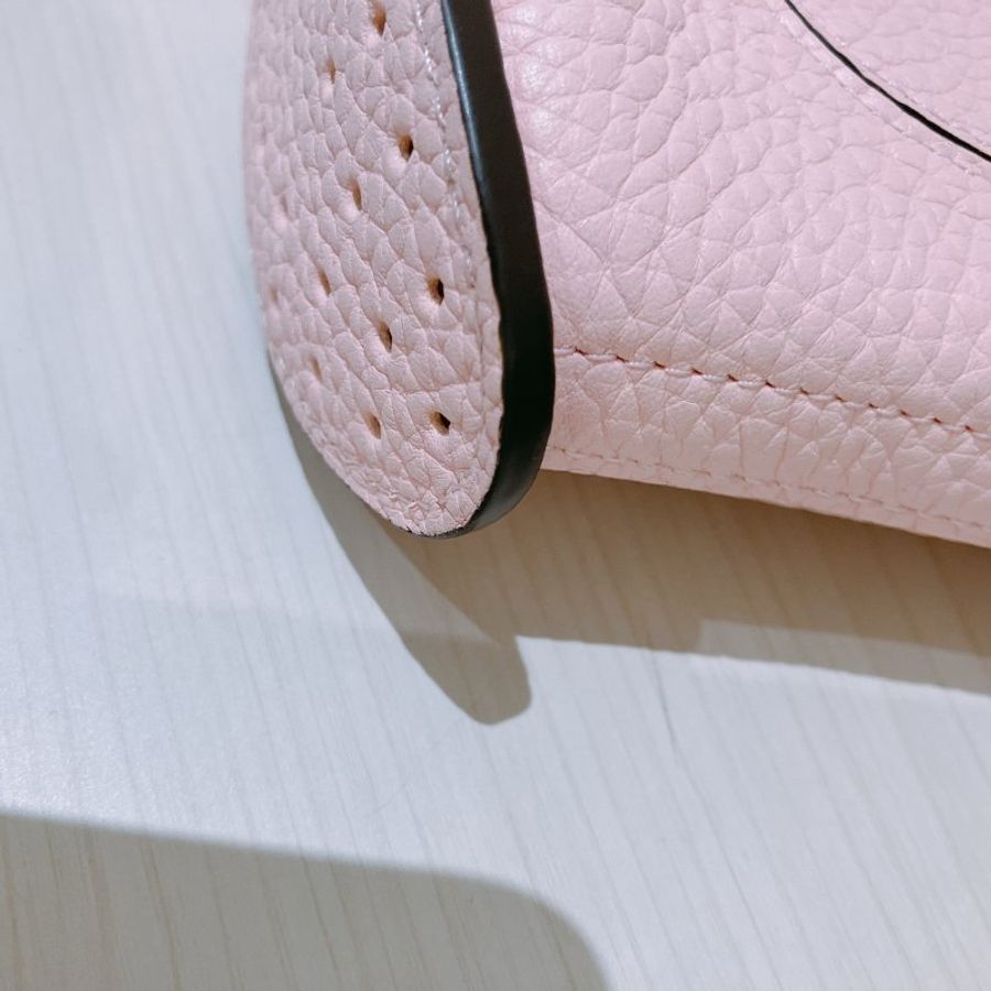 TK2092 Delvaux 德爾沃迷你兩用包包 Pin Mini Bucket Bag Pink x PHW Calfskin-8