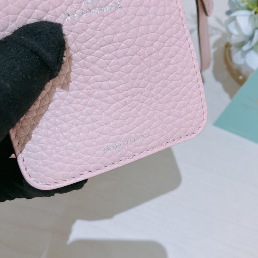 TK2092 Delvaux 德爾沃迷你兩用包包 Pin Mini Bucket Bag Pink x PHW Calfskin-11