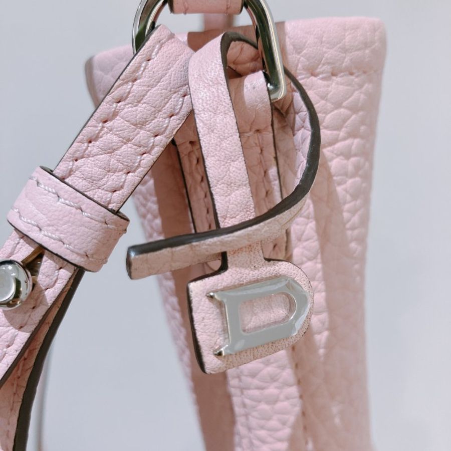 TK2092 Delvaux 德爾沃迷你兩用包包 Pin Mini Bucket Bag Pink x PHW Calfskin-15