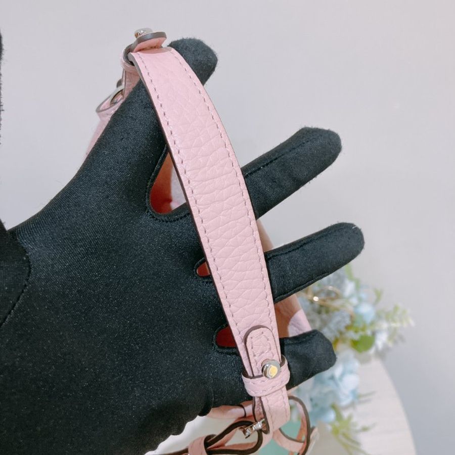 TK2092 Delvaux 德爾沃迷你兩用包包 Pin Mini Bucket Bag Pink x PHW Calfskin-20