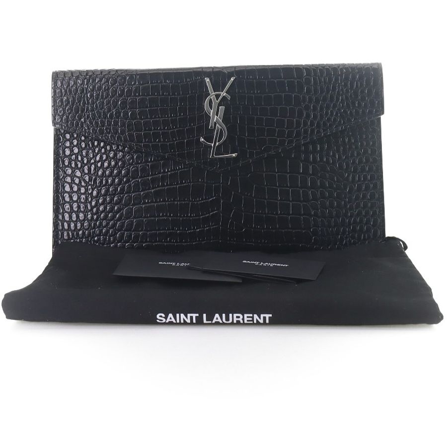 Saint laurent MONOGRAM 黑色 手拿包-4