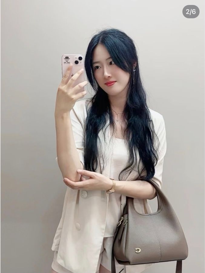 Coach LANA 23 單肩手袋奶茶色-4