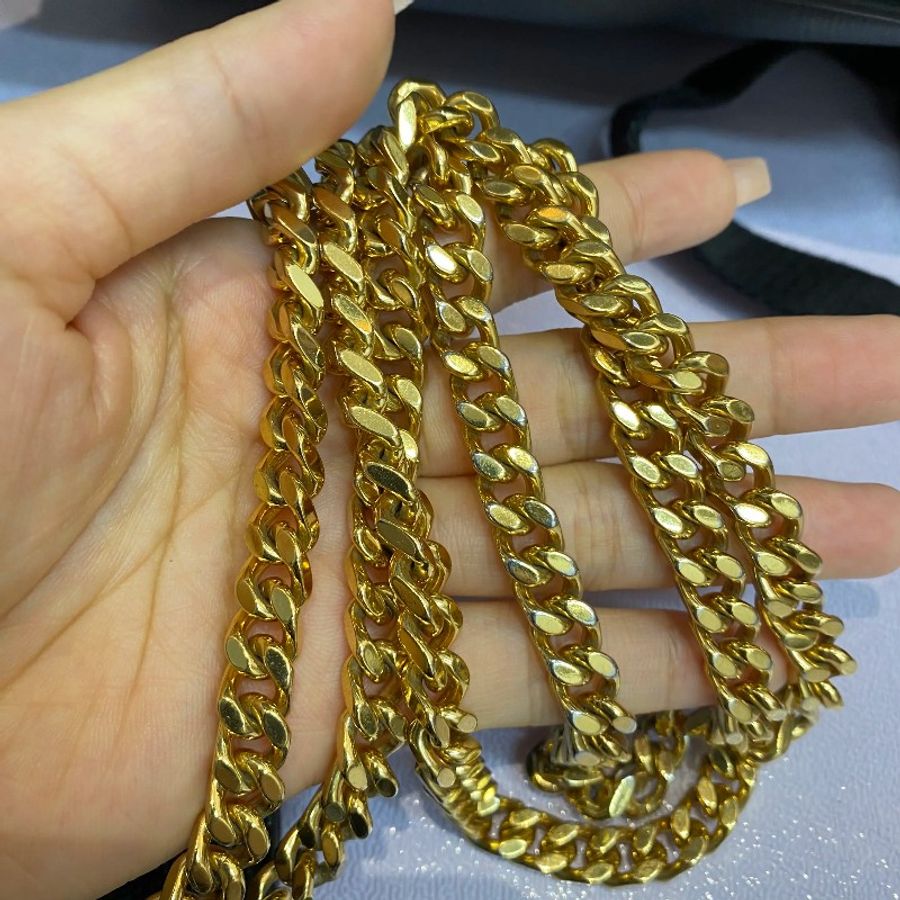YSL圣罗兰LE Monogramme黑金中号信封包14*22*2-12