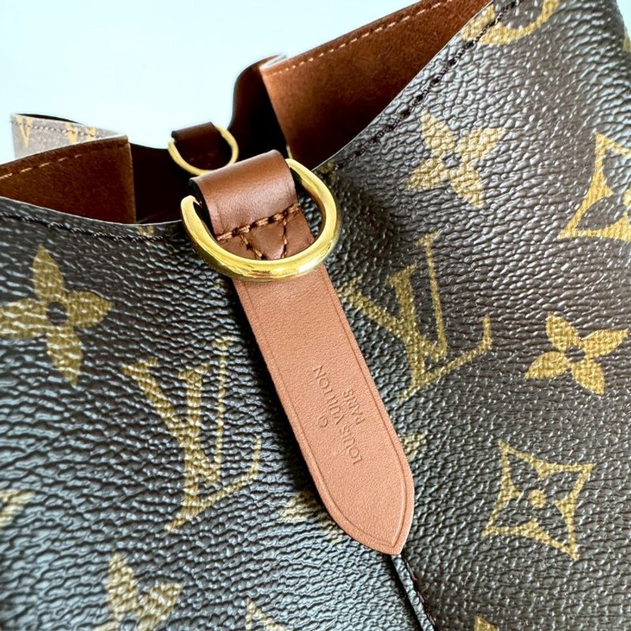 LV NEONOE 老花 焦糖色 束口 兩用 肩背 斜背 水桶包 M44887-8