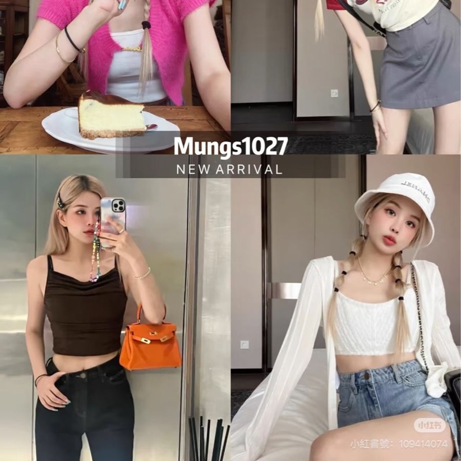ෆ Chanel 白色牛仔亮片漁夫帽🈶購證-5