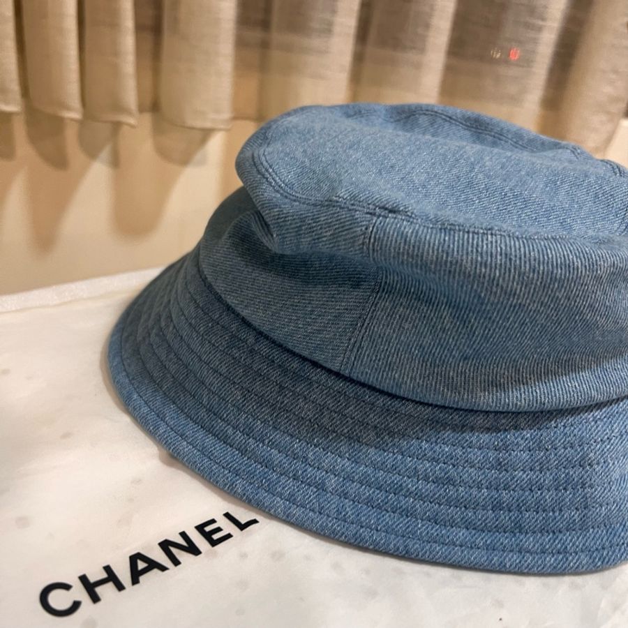 ෆ Chanel字母亮片牛仔漁夫帽🈶購證-12