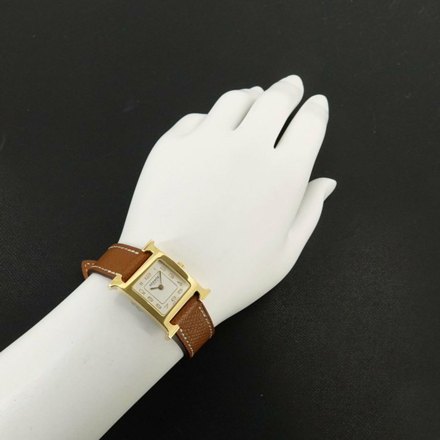 愛馬仕 H-Watch HH1 201e 女士白色石英錶-2
