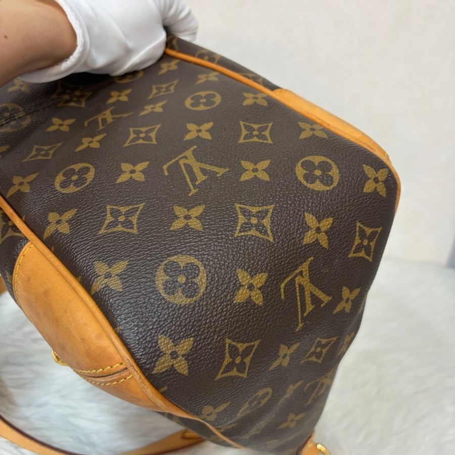 LV M4232原花 老花 金釦 手提包 肩背包 公事包 電腦包 購物包-13