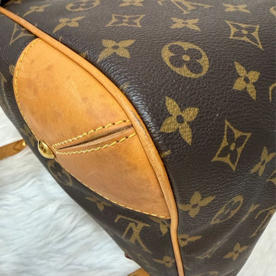 LV M4232原花 老花 金釦 手提包 肩背包 公事包 電腦包 購物包-14