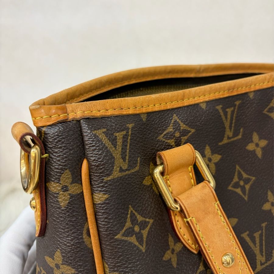 LV M4232原花 老花 金釦 手提包 肩背包 公事包 電腦包 購物包-23
