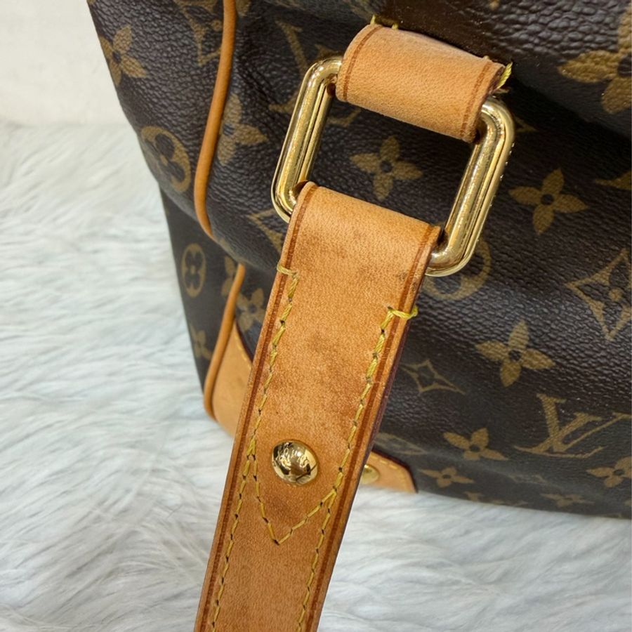 LV M4232原花 老花 金釦 手提包 肩背包 公事包 電腦包 購物包-29
