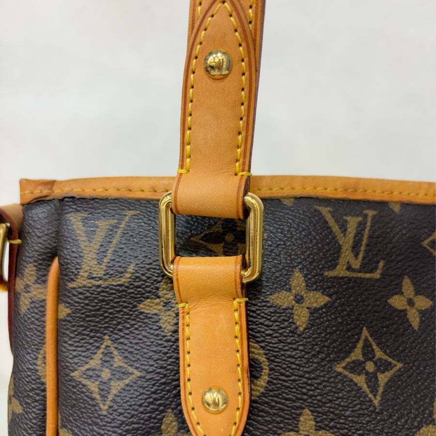 LV M4232原花 老花 金釦 手提包 肩背包 公事包 電腦包 購物包-32