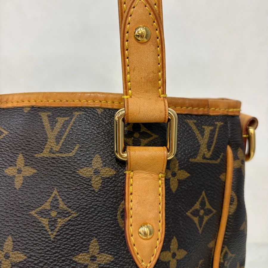 LV M4232原花 老花 金釦 手提包 肩背包 公事包 電腦包 購物包-34