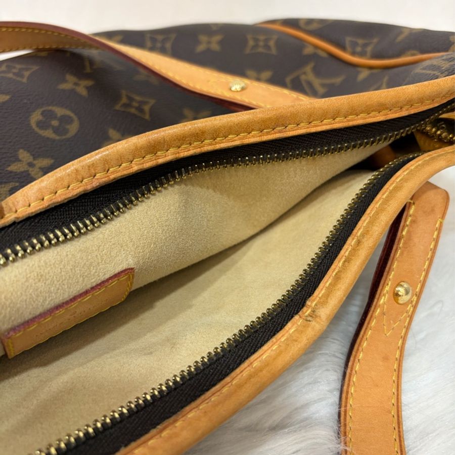 LV M4232原花 老花 金釦 手提包 肩背包 公事包 電腦包 購物包-48