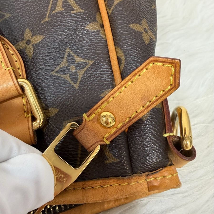 LV M4232原花 老花 金釦 手提包 肩背包 公事包 電腦包 購物包-53
