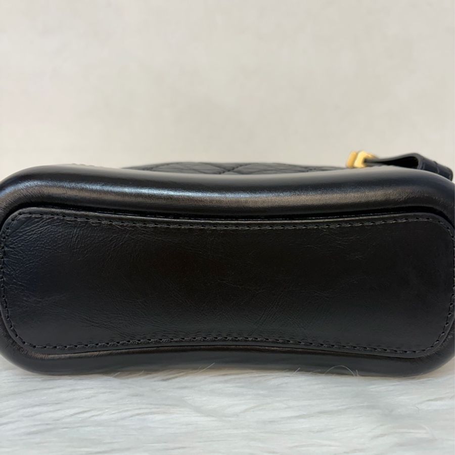 CHANEL A91810 gabrielle HOBO 20公分 黑色小號流浪包 斜背包 斜挎包-5