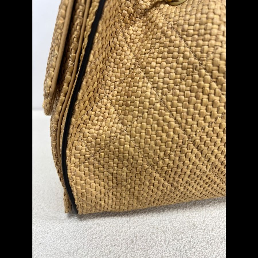chanel香奈兒26s 25bag小號草編水桶包-6