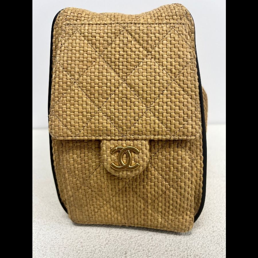 chanel香奈兒26s 25bag小號草編水桶包-7