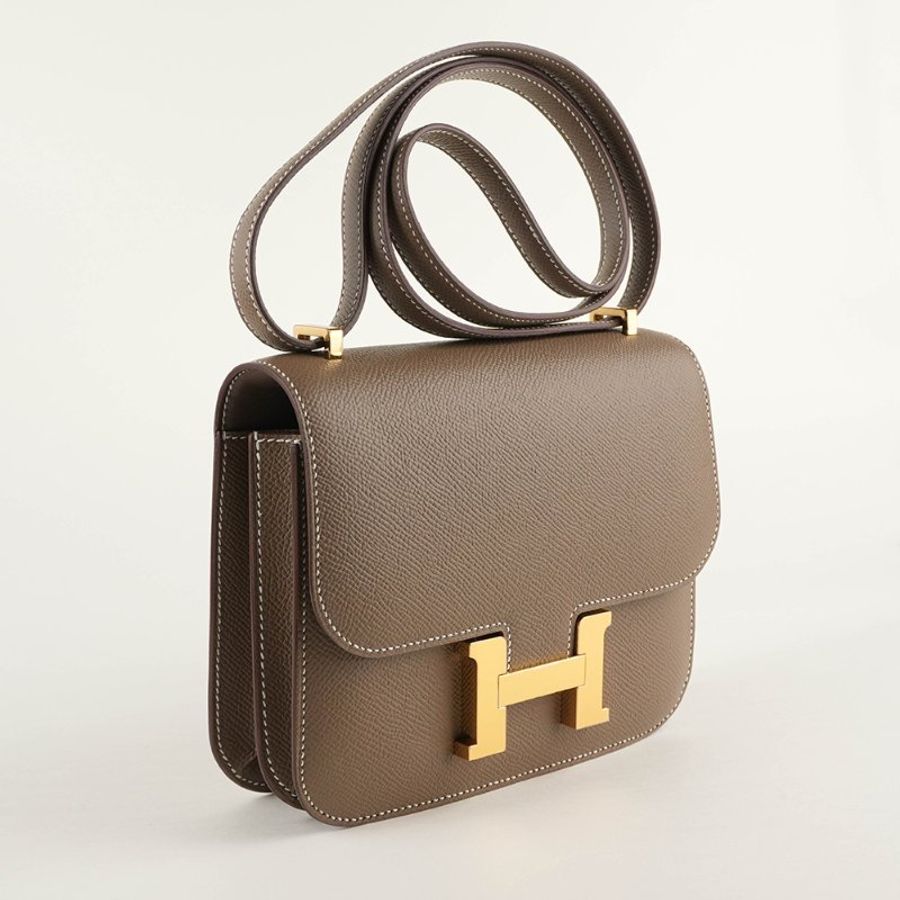 HERMÈS 愛馬仕 Constance 19 大象灰金釦 Epsom 牛皮|康康包 肩背包 斜背包 H 包|U刻2022年 經典款 收藏款|KÉSH 凱仕精品-5