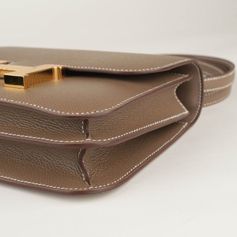 HERMÈS 愛馬仕 Constance 19 大象灰金釦 Epsom 牛皮|康康包 肩背包 斜背包 H 包|U刻2022年 經典款 收藏款|KÉSH 凱仕精品-12