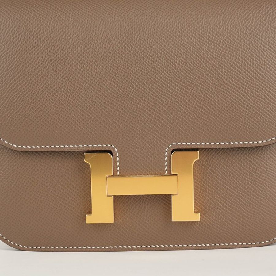 HERMÈS 愛馬仕 Constance 19 大象灰金釦 Epsom 牛皮|康康包 肩背包 斜背包 H 包|U刻2022年 經典款 收藏款|KÉSH 凱仕精品-14
