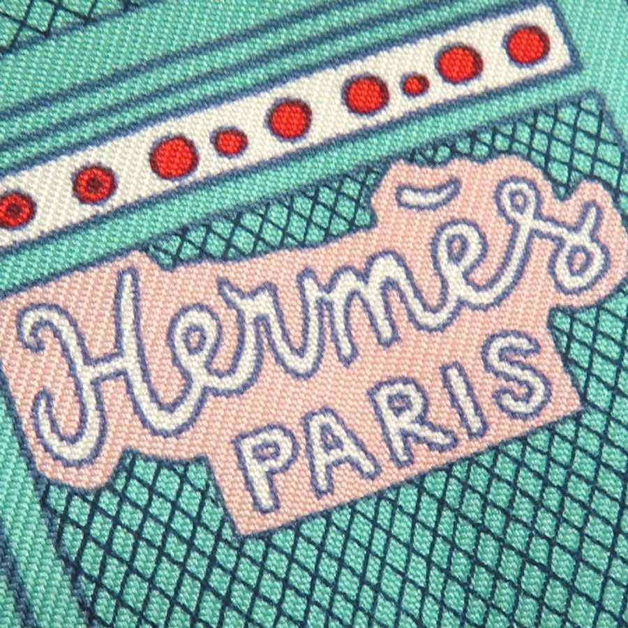 藍色 Le Premier Chant 絲綢 絲巾 90【HERMES 愛馬仕】-2