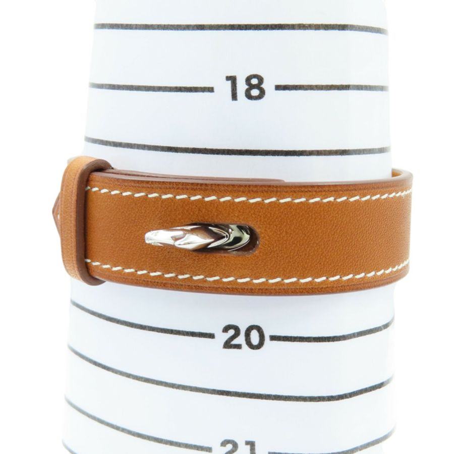 棕色 牛皮 Panache Bracelet 手環 T刻【HERMES 愛馬仕】-9
