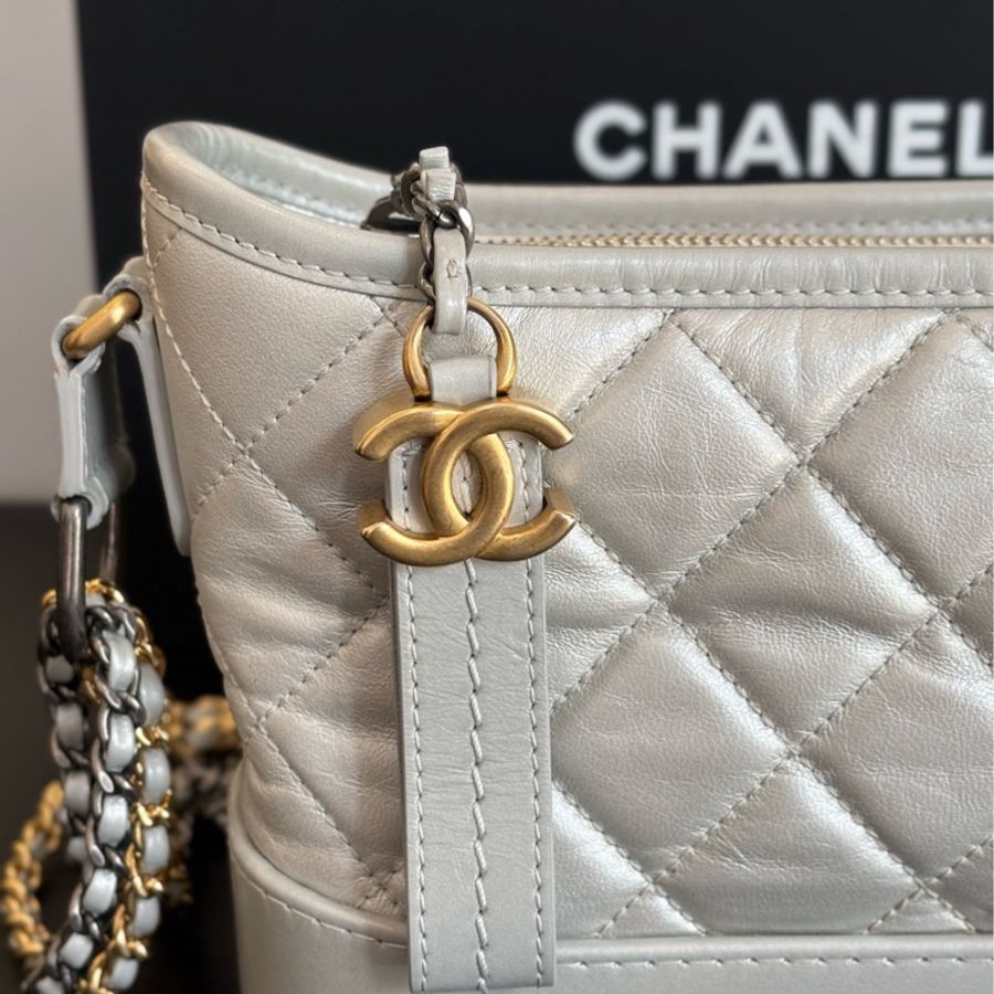 Chanel香奈兒流浪小號 銀色 98新 28開-4