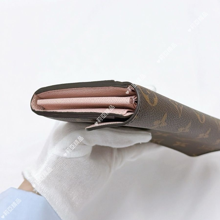 莉亞精品♡ LV M62235 Sarah長夾 粉色 二手美包-7