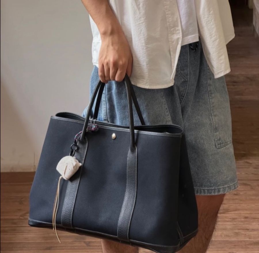 Hermès Garden Party 45|I刻印|經典黑色|大容量托特包 🖤-3