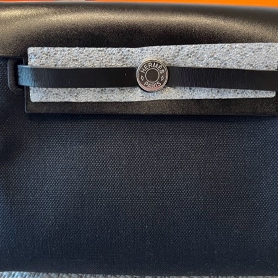二手九成新Hermes mini her bag 黑色-3