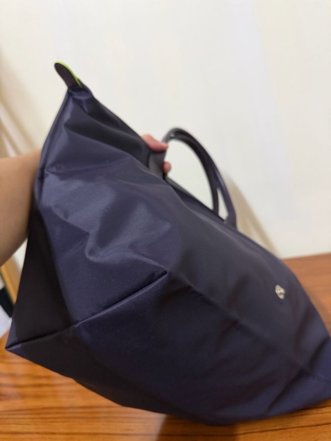 全新✨Longchamp紫色尼龍肩背包-5