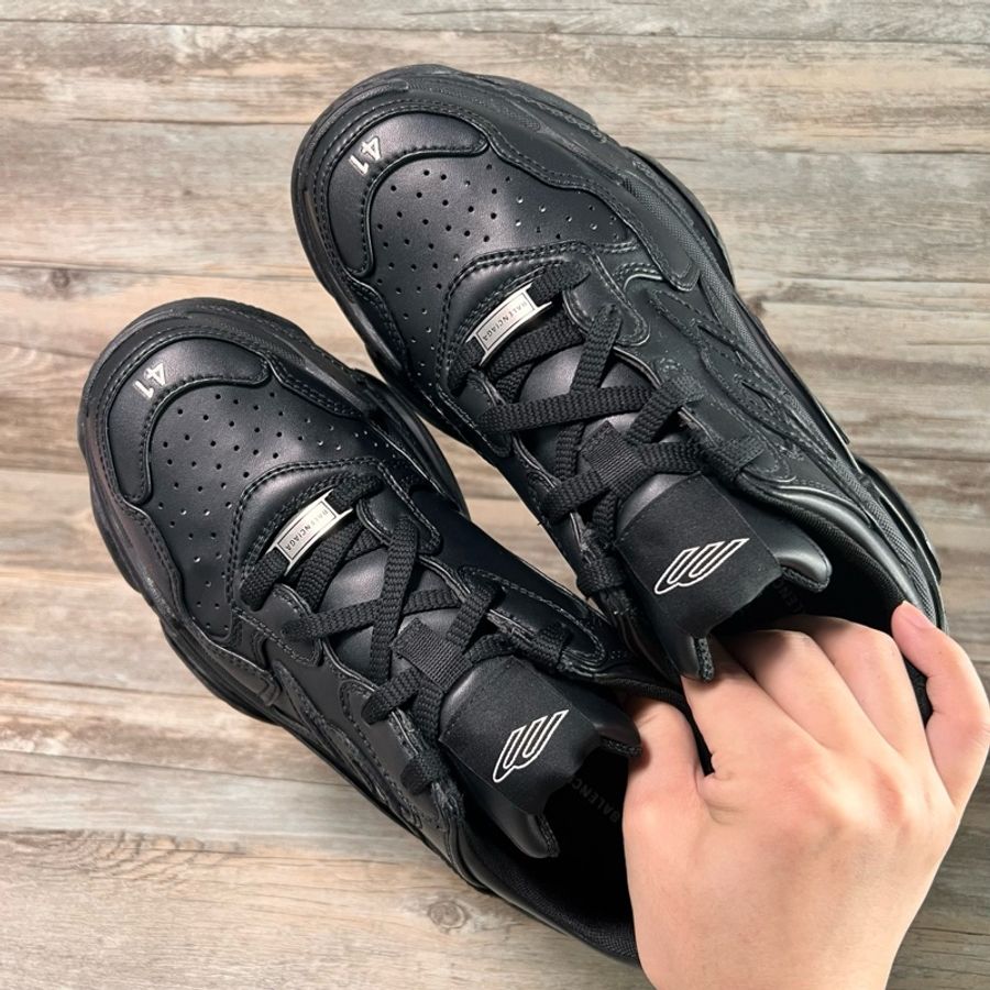 巴黎世家 BALENCIAGA TRIPLE S sporty 3B 黑武士 黑色 41碼-4