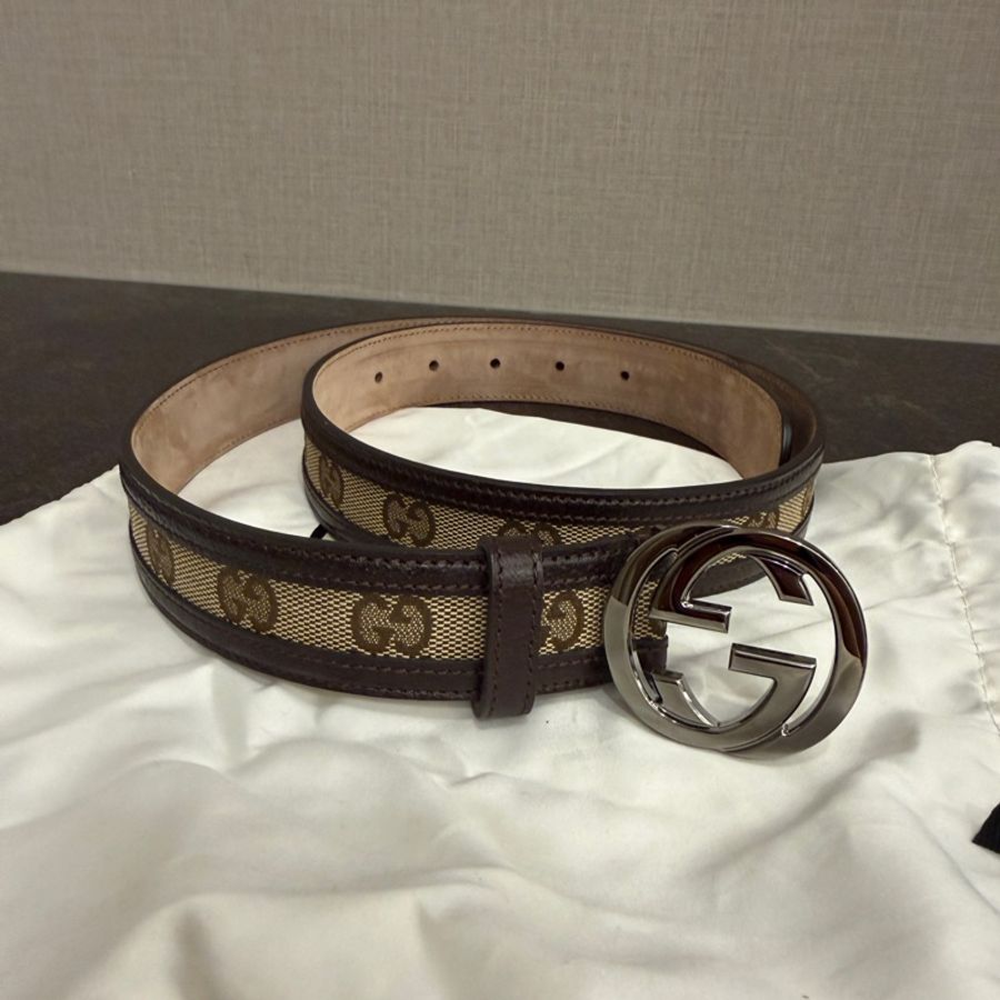 GUCCI滿版腰帶 尺寸85-9