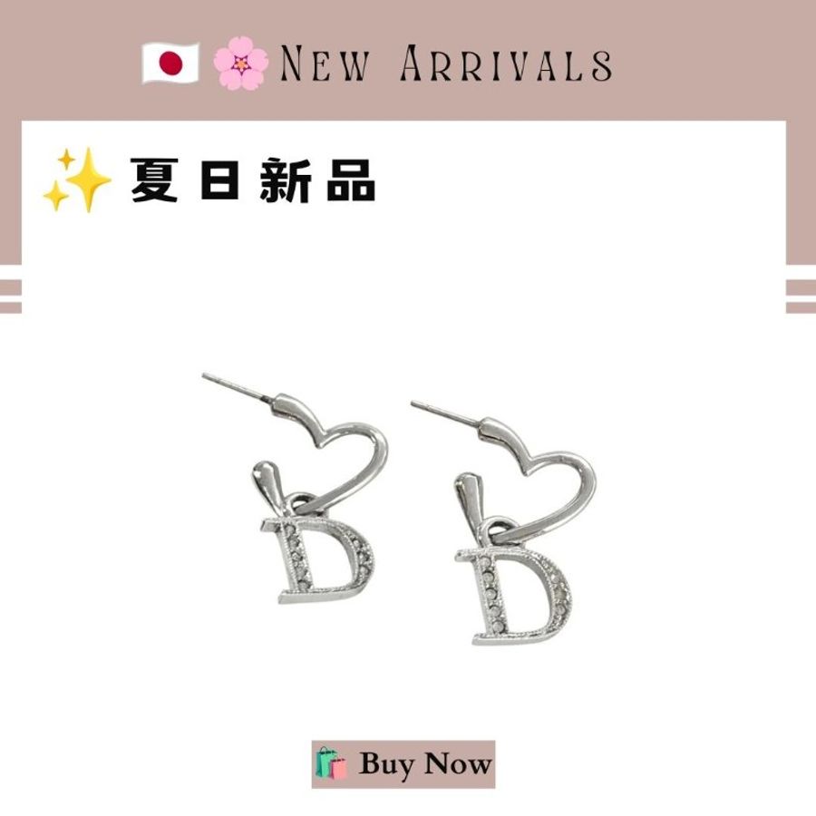 🛍️🎁 26 🔥7月新品【預訂】 💘Christian Dior 新款愛心水鑽耳環 🔥 DIOR 熱賣款 DIOR經典款耳環 DIOR EARRING-8