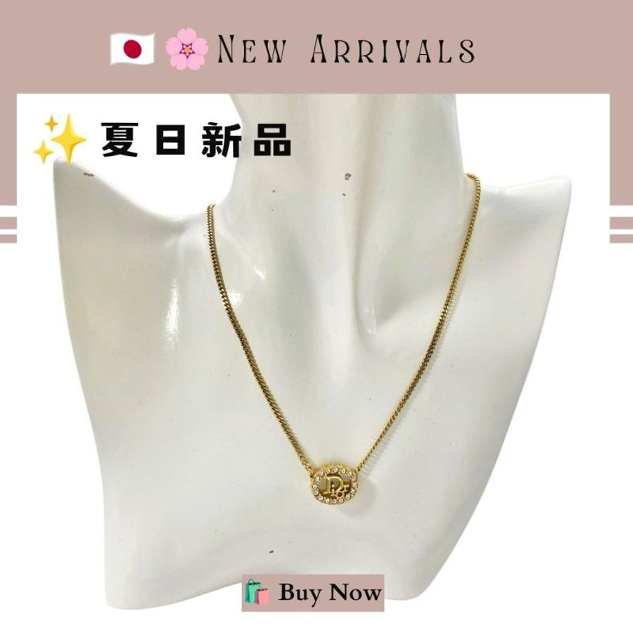 🛍️🎁 26 🔥7月新品【預訂】 💘Christian Dior 金色DIORLOGO水鑽耳環 🔥 DIOR 熱賣款 DIOR經典款耳環 DIOR EARRING-3