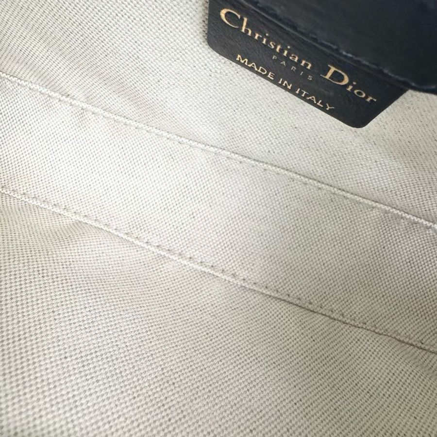 Dior Hobo Avenue三合一腋下包 金扣 藍色老花刺繡 21*13*5 98新配件子袋*2 塵袋-8