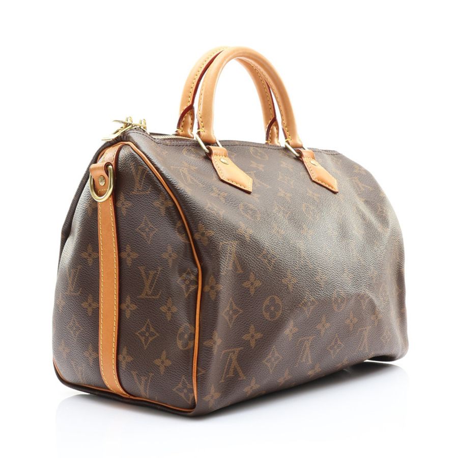 Speedy Bandouliere 30 兩用包 棕色 原花帆布【LOUIS VUITTON LV 路易威登】 M46980-1