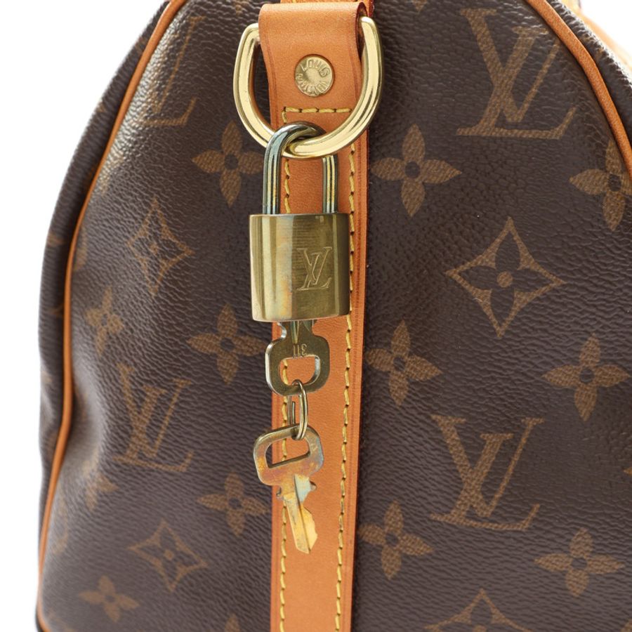Speedy Bandouliere 30 兩用包 棕色 原花帆布【LOUIS VUITTON LV 路易威登】 M46980-9