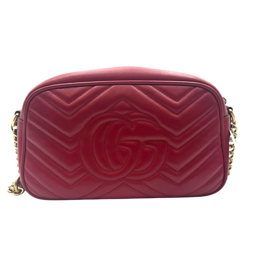 【美收精品】Gucci 紅色相機包 C-673【隔月月中將轉賣至日本 上架期限30天】-1