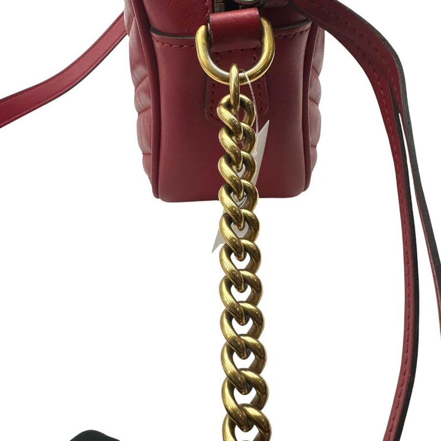 【美收精品】Gucci 紅色相機包 C-673【隔月月中將轉賣至日本 上架期限30天】-7