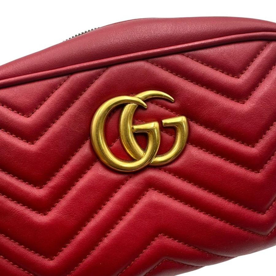 【美收精品】Gucci 紅色相機包 C-673【隔月月中將轉賣至日本 上架期限30天】-15