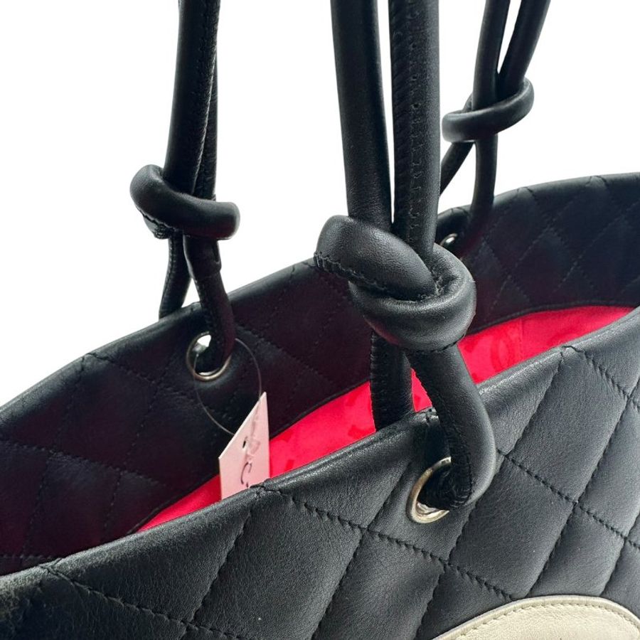 【美收精品】CHANEL 黑色菱格紋手提包 C-675【隔月月中將轉賣至日本 上架期限30天】-11