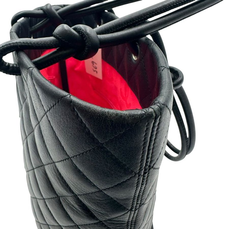 【美收精品】CHANEL 黑色菱格紋手提包 C-675【隔月月中將轉賣至日本 上架期限30天】-13