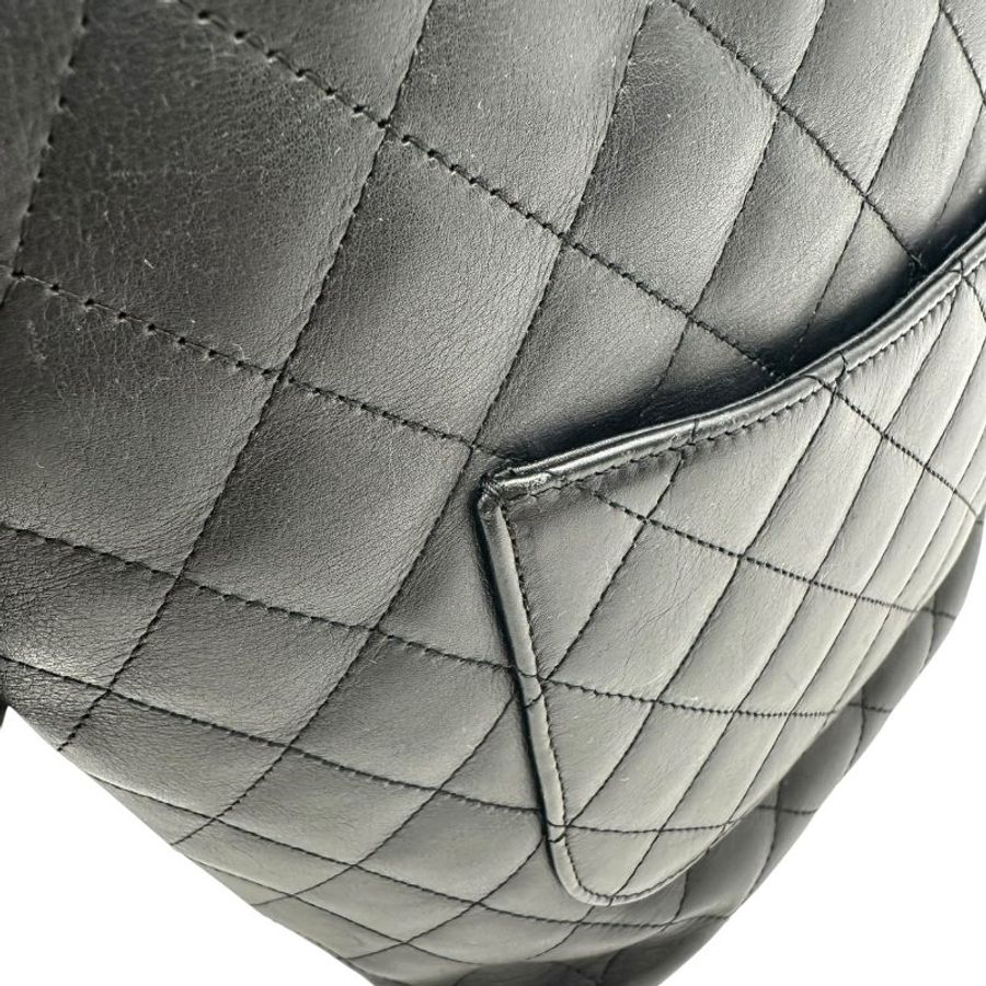 【美收精品】CHANEL 黑色菱格紋手提包 C-675【隔月月中將轉賣至日本 上架期限30天】-15