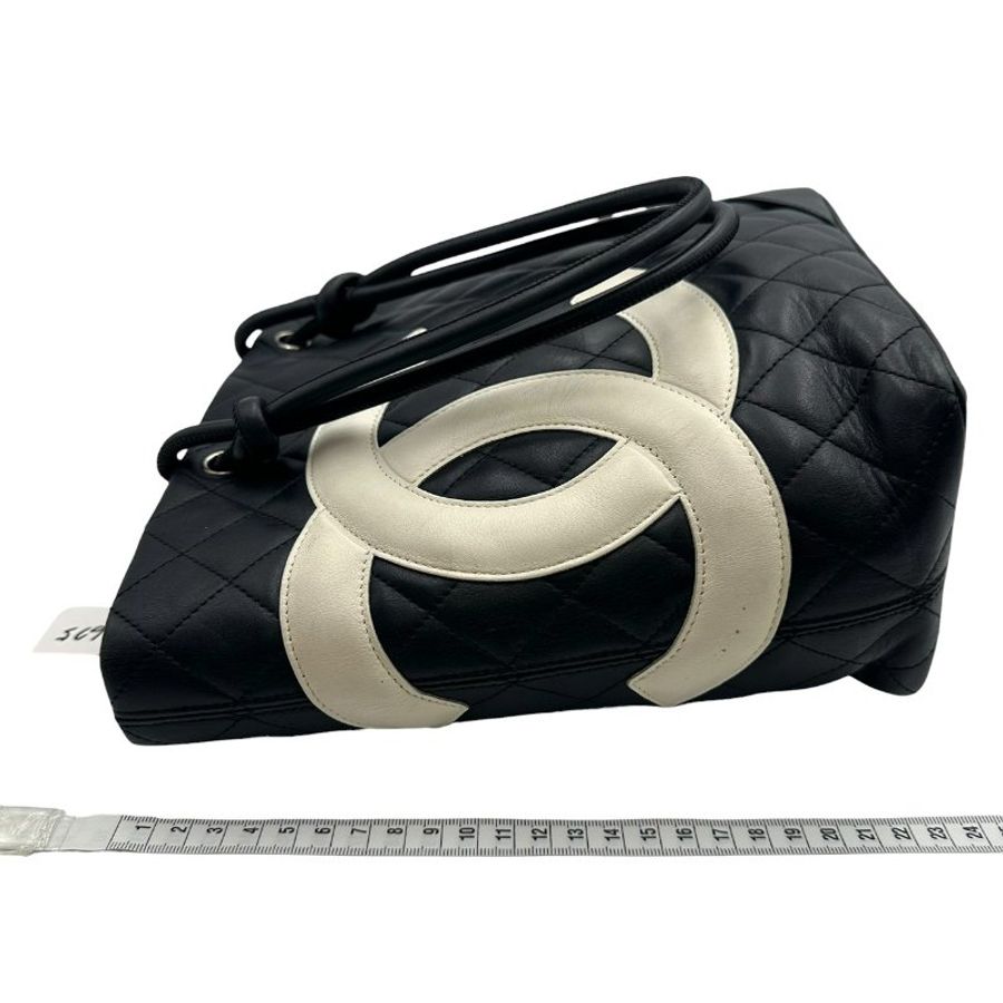 【美收精品】CHANEL 黑色菱格紋手提包 C-675【隔月月中將轉賣至日本 上架期限30天】-18
