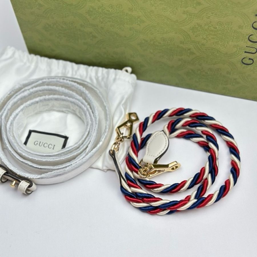 99新 Gucci古馳 小號塞爾維亞白色手提包-15