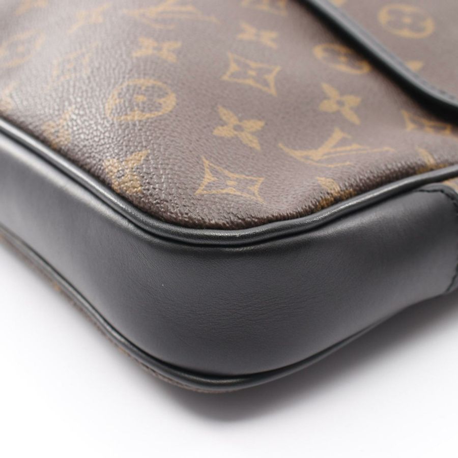 路易威登 Bass MM 單肩斜背包 M56715 Monogram 帆布棕色-6